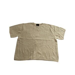I DREAM FOR YOU Knit Tee in Natural Beige
